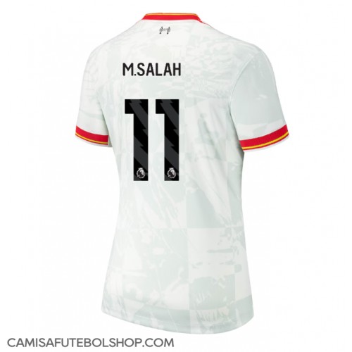 Camisa de time de futebol Liverpool Mohamed Salah #11 Replicas 3º Equipamento Feminina 2024-25 Manga Curta